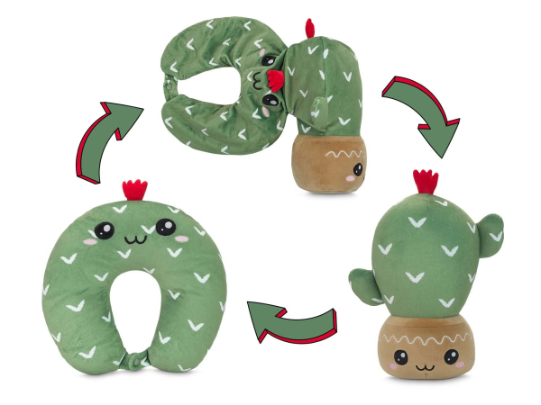 Cactus Hugo - perna jucarie 2in1 pentru calatorii Dormeo